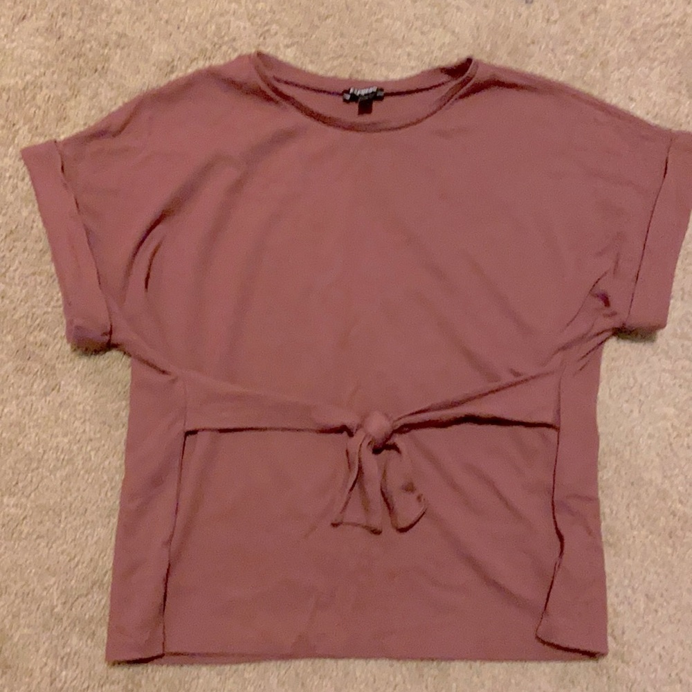 Mauve front tie Women’s top